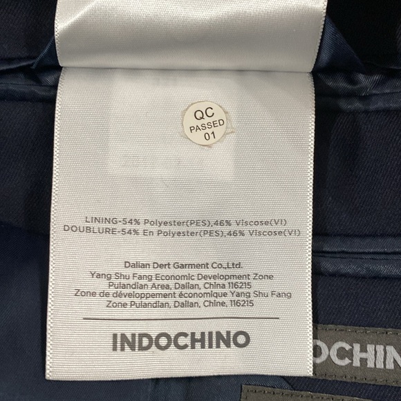 Indochino navy cashmere wool blazer size 48R - Picture 12 of 13